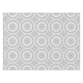Nappe Motif Mandala géométrique noir et blanc (Devant (Horizontal))
