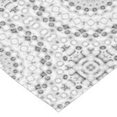 Nappe Motif Mandala géométrique noir et blanc (Angle)