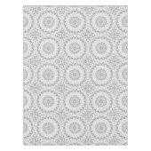 Nappe Motif Mandala géométrique noir et blanc (Devant)