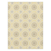 Nappe Motif Mandala Jaune Doré (Devant)