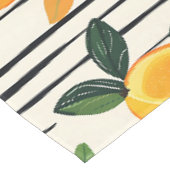 Nappe Motif Mango Aquarelle avec Feuilles verts (Angle)