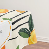 Nappe Motif Mango Aquarelle avec Feuilles verts (In Situ)