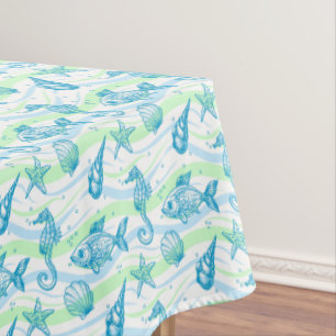 Nappe Motif marin de croquis