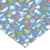 Nappe Motif marin de symboles (Angle)