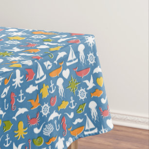Nappe Motif marin de symboles