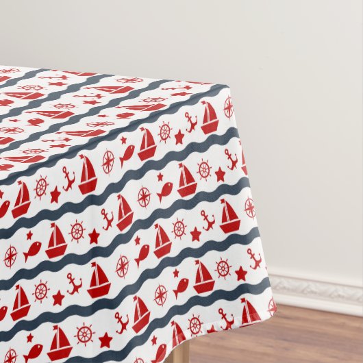 Nappe Motif maritime mignon (In Situ)