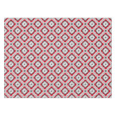 Nappe Motif marocain de tuile - gris et rouge (Devant (Horizontal))