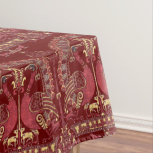 Nappe Motif médiéval Peacock du XIIe siècle