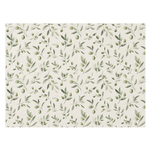 Nappe Motif méditerranéen de la Branche d'Olivier rustiq (Devant (Horizontal))