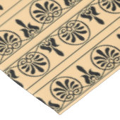 Nappe Motif méditerranéen grec Arabesque Brown (Angle)