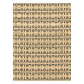 Nappe Motif méditerranéen grec Arabesque Brown (Devant)