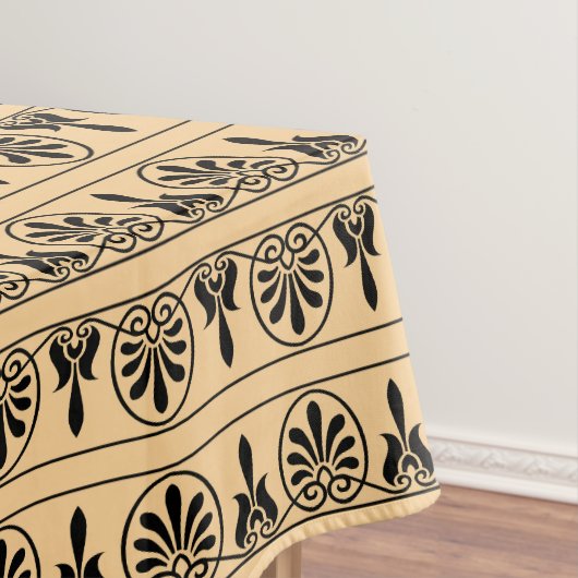 Nappe Motif méditerranéen grec Arabesque Brown (In Situ)