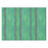 Nappe Motif mexicain de style - sarcelle d'hiver, or et (Devant (Horizontal))