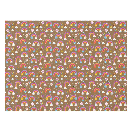 Nappe motif mignon d'arcs-en-ciel (Devant (Horizontal))