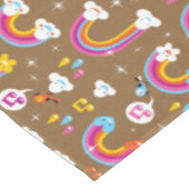 Nappe motif mignon d'arcs-en-ciel (Angle)