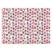 Nappe Motif mignon d'arrière - plan de hibou pour des (Devant (Horizontal))