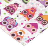 Nappe Motif mignon d'arrière - plan de hibou pour des (Angle)