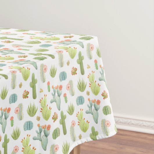 Nappe Motif mignon de position de cactus (In Situ)