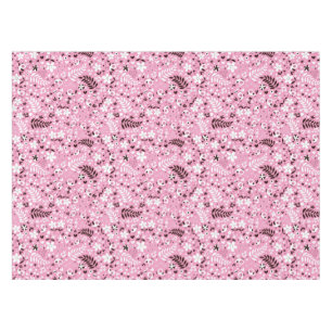 Nappe motif mignon de rose d'oiseaux et de fleurs