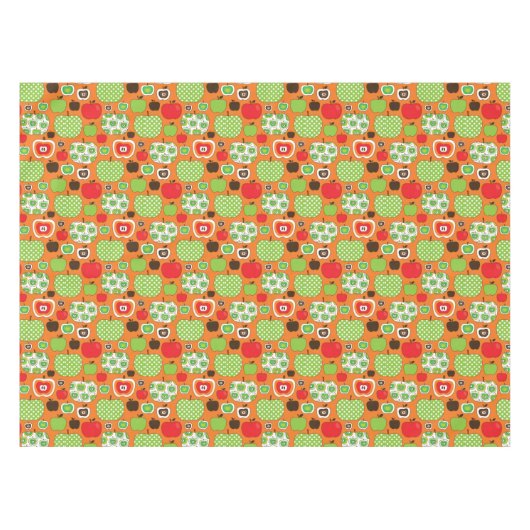 Nappe Motif mignon d'illustration de pomme (Devant (Horizontal))