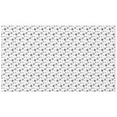 Nappe Motif minimaliste noir Whimsical Snowflake (Devant (Horizontal))