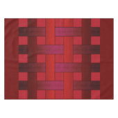 Nappe Motif moderne abs en soie rouge transparente doubl (Devant (Horizontal))