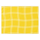 Nappe Motif moderne Abstrait Grille Jaune (Devant (Horizontal))