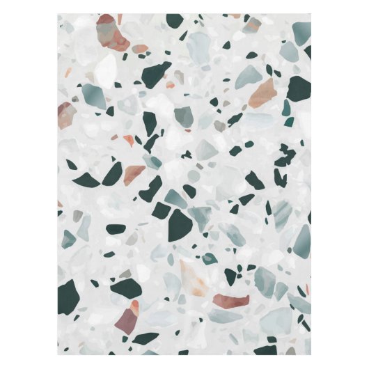 Nappe Motif moderne Abstrait Terrazzo (Devant)