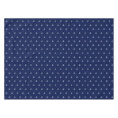 Nappe Motif moderne Dark Navy bleu étoiles blanches (Devant (Horizontal))