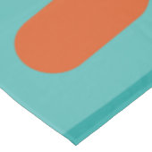 Nappe Motif moderne de Piquet du milieu du siècle Turquo (Angle)