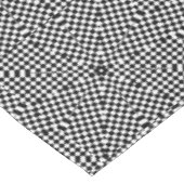 Nappe Motif moderne diamant carrés vérifiés noir blanc  (Angle)