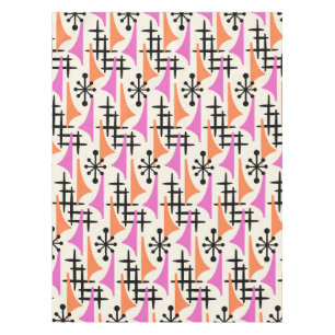 Nappe Motif moderne du milieu du siècle de l'âge atomiqu