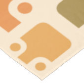 Nappe Motif moderne du milieu du siècle Ochre (Angle)
