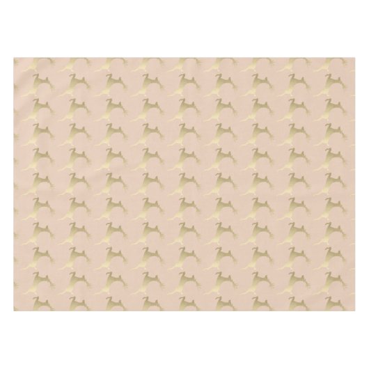 Nappe Motif moderne élégant de renne de Noël d'or (Devant (Horizontal))