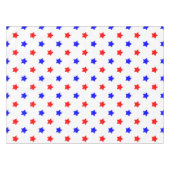 Nappe Motif Moderne Étoile Rouge et Bleue (Devant (Horizontal))
