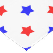 Nappe Motif Moderne Étoile Rouge et Bleue (Angle)