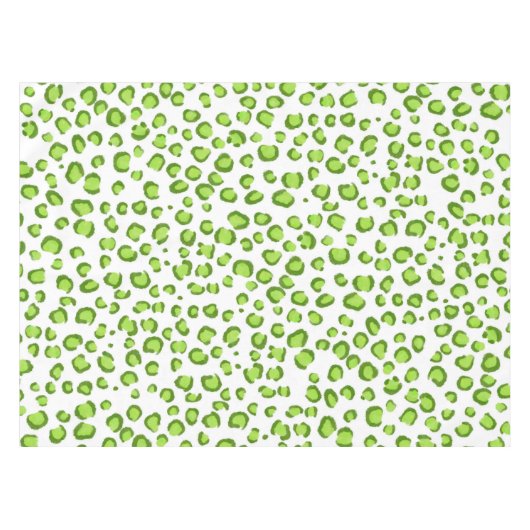 Nappe Motif moderne Léopard de neige Vert Poster de anim (Devant (Horizontal))