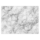 Nappe Motif moderne noir et blanc de marbre de Faux (Devant (Horizontal))