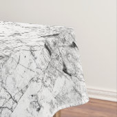 Nappe Motif moderne noir et blanc de marbre de Faux (In Situ)
