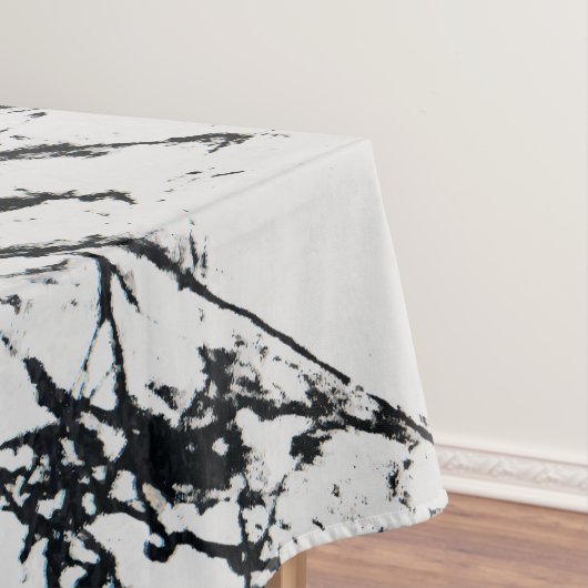 Nappe Motif moderne unique en marbre noir blanc marbré p (In Situ)