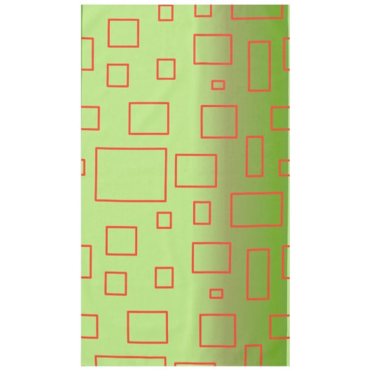Nappe Motif moderne vert géométrique (Devant)