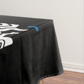 Nappe Motif Mosaic Geckos - bleu noir blanc gris (In Situ)