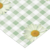 Nappe Motif mou Daisy sur Sage En vichy Plaid (Angle)