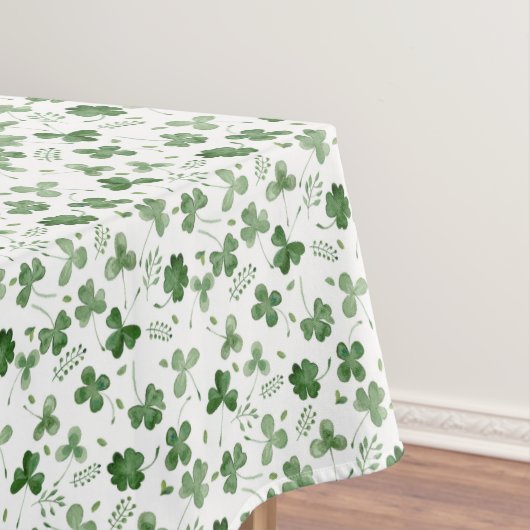 Nappe Motif mou de shamrock d'aquarelle (In Situ)