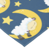 Nappe Motif mouton, Mouton couché, Lune, Étoiles (Angle)