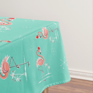 Nappe Motif multi de Flamant rose de Noël grand