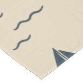 Nappe Motif nautique avec Ancre Voilier Compass (Angle)