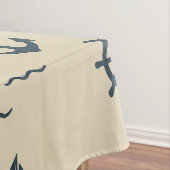 Nappe Motif nautique avec Ancre Voilier Compass (In Situ)