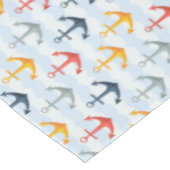 Nappe Motif nautique avec des Ancres (Angle)
