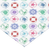 Nappe Motif nautique coloré (Angle)